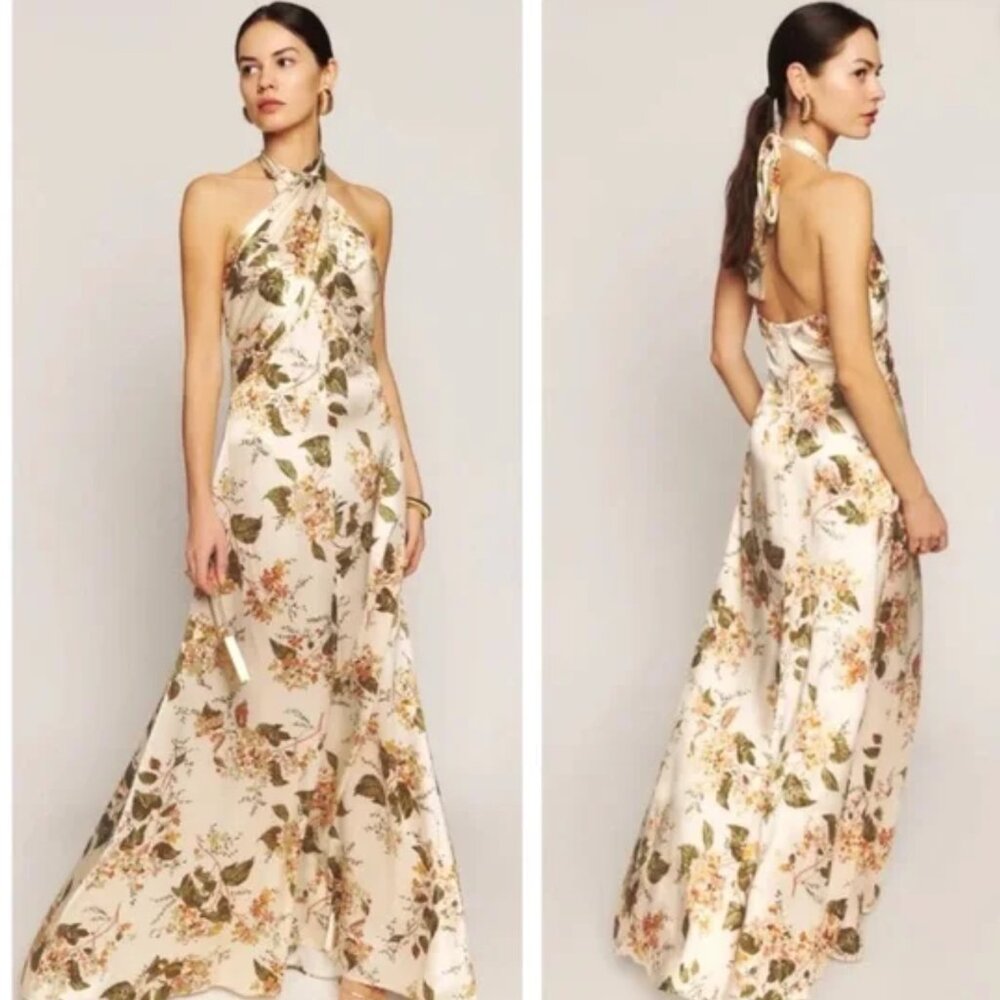 Reformation Vera Silk Dress